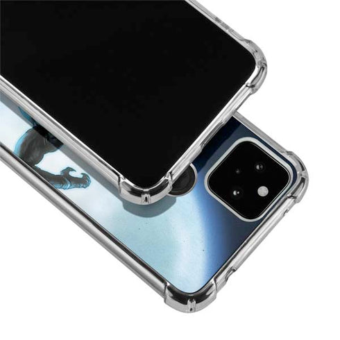 Marvel Black Panther Jumping Through Air Google Pixel 5 Clear Case